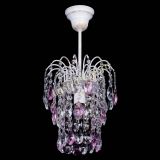 Люстра Зима журавлик розовая (белая патина) в Сочи