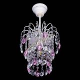 Люстра Зима журавлик розовая (белая патина) в Сочи