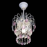 Люстра Зима журавлик розовая (белая патина) в Сочи