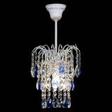 Люстра Зима журавлик синяя (белая патина) в Сочи