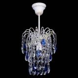 Люстра Зима журавлик синяя (белая патина) в Сочи