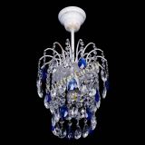 Люстра Зима журавлик синяя (белая патина) в Сочи