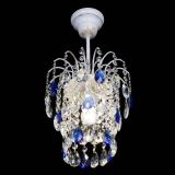 Люстра Зима журавлик синяя (белая патина) в Сочи