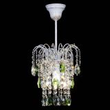 Люстра Зима журавлик зеленая (белая патина) в Сочи