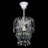 Люстра Зима журавлик зеленая (белая патина) в Сочи