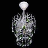 Люстра Зима журавлик зеленая (белая патина) в Сочи