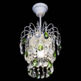 Люстра Зима журавлик зеленая (белая патина) в Сочи