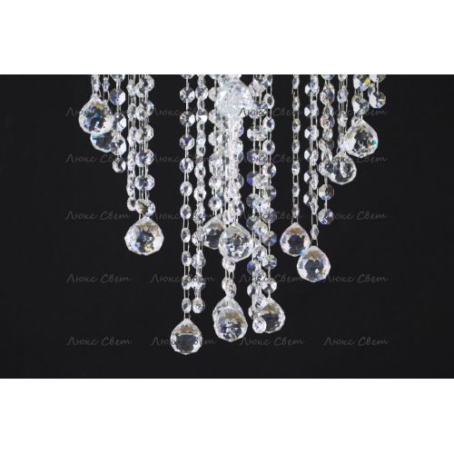 Люстра Катерина Космос 5 ламп шар 30 мм длинная  в Сочи Гусь Хрустальный