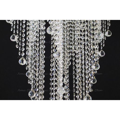 Люстра Катерина Космос 5 ламп шар 30 мм длинная  в Сочи Гусь Хрустальный