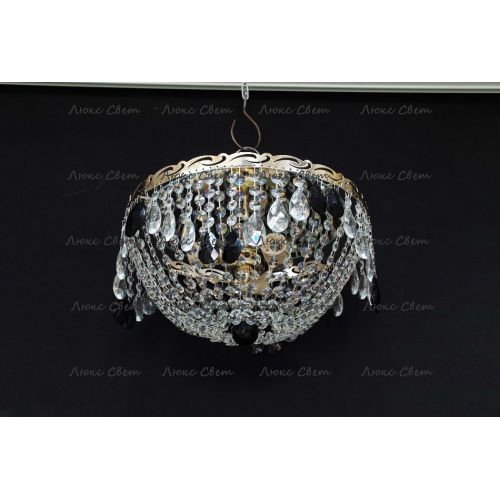 Люстра Анжелика журавлик черная в Сочи Гусь Хрустальный