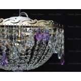 Люстра Анжелика журавлик фиолетовая в Сочи