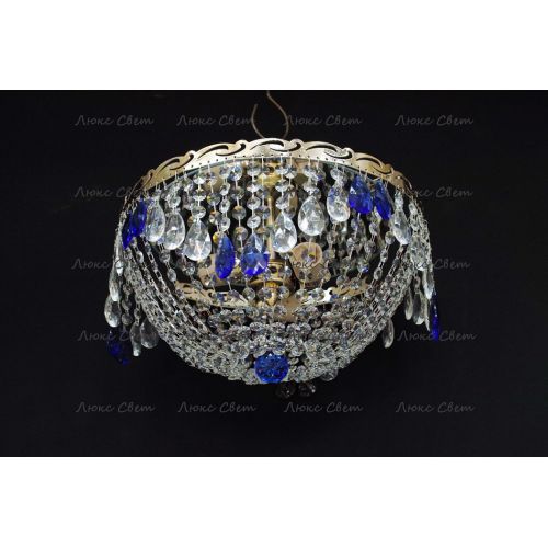 Люстра Анжелика журавлик синяя в Сочи Гусь Хрустальный