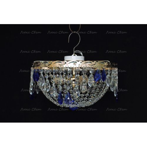 Люстра Анжелика журавлик синяя в Сочи Гусь Хрустальный