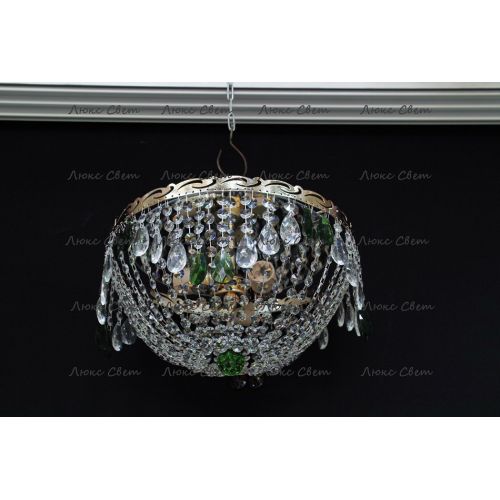 Люстра Анжелика журавлик зеленая в Сочи Гусь Хрустальный