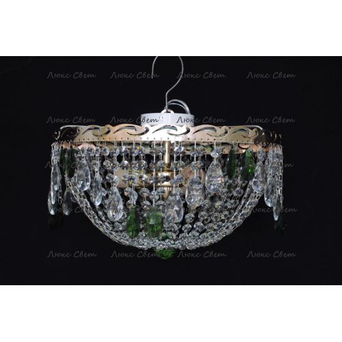 Люстра Анжелика журавлик зеленая в Сочи Гусь Хрустальный