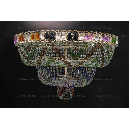 Люстра Водопад Колор 80 см в Сочи Гусь Хрустальный