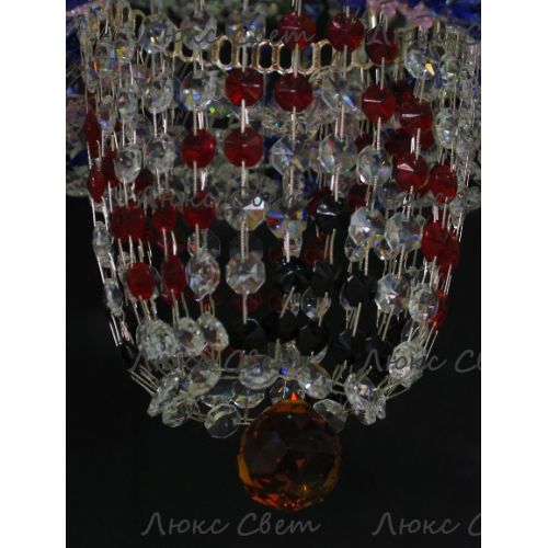 Люстра Водопад Колор 80 см в Сочи Гусь Хрустальный