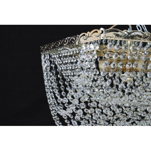 Люстра Квадрат Ракушка 2 в Сочи Гусь Хрустальный