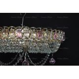 Люстра Кольцо блин розовая в Сочи