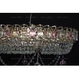 Люстра Кольцо блин розовая в Сочи