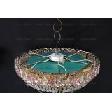 Люстра Кольцо блин розовая в Сочи