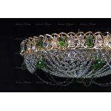 Люстра Водоворот роза зеленая в Сочи