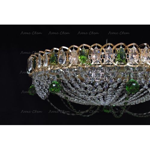 Люстра Водоворот роза зеленая в Сочи Гусь Хрустальный