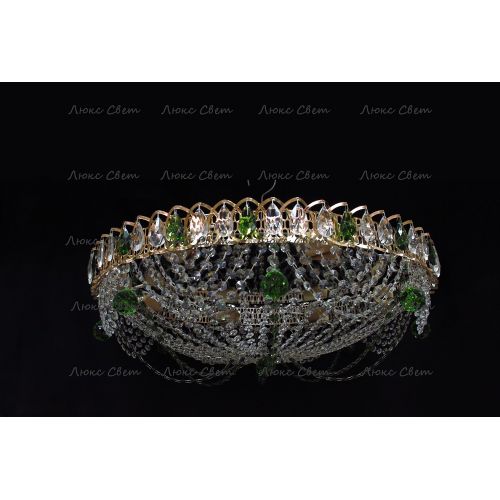 Люстра Водоворот роза зеленая в Сочи Гусь Хрустальный