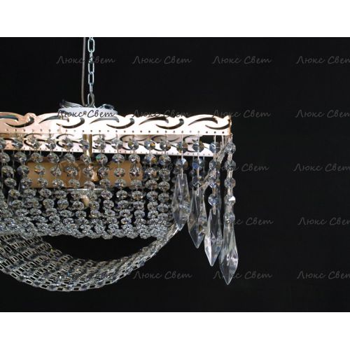 Люстра Квадрат Перо в Сочи Гусь Хрустальный