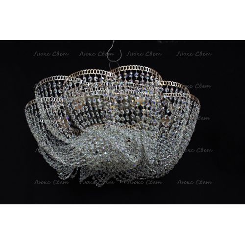 Люстра Лотос Елена розовая в Сочи Гусь Хрустальный