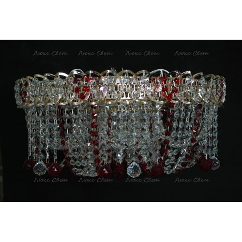 Люстра Водоворот Мария красная  в Сочи Гусь Хрустальный