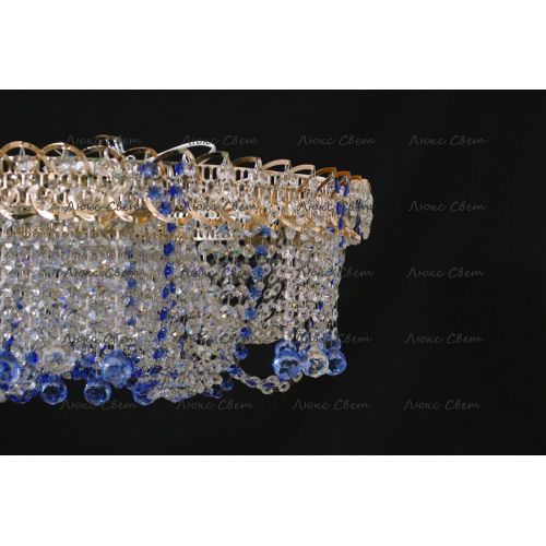 Люстра Водоворот Мария синяя в Сочи Гусь Хрустальный