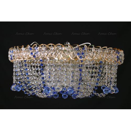 Люстра Водоворот Мария синяя в Сочи Гусь Хрустальный