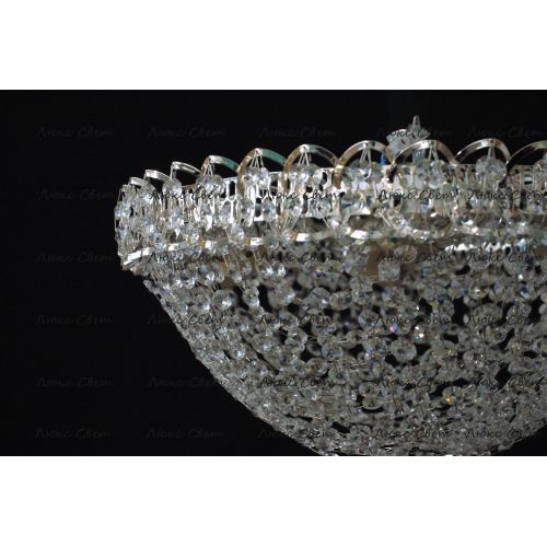 Люстра Водоворот Сетка Обтикон в Сочи Гусь Хрустальный