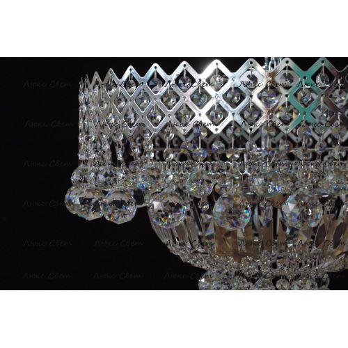 Люстра Водопад корона № 1 в Сочи Гусь Хрустальный