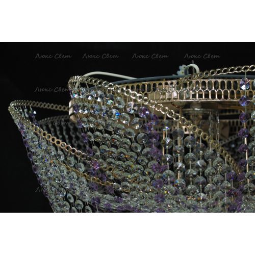 Люстра Космос № 2 фиолетовая в Сочи Гусь Хрустальный