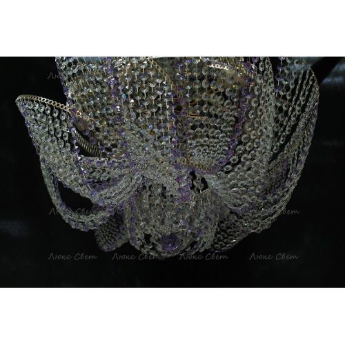 Люстра Космос № 2 фиолетовая в Сочи Гусь Хрустальный