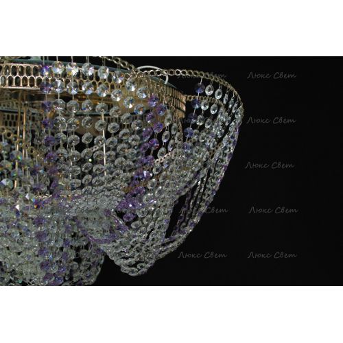 Люстра Космос № 2 фиолетовая в Сочи Гусь Хрустальный