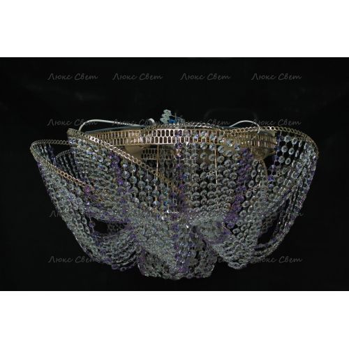 Люстра Космос № 2 фиолетовая в Сочи Гусь Хрустальный