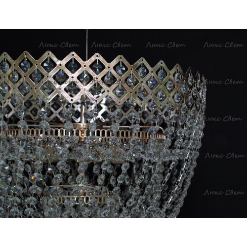 Люстра Водопад корона № 3 в Сочи Гусь Хрустальный