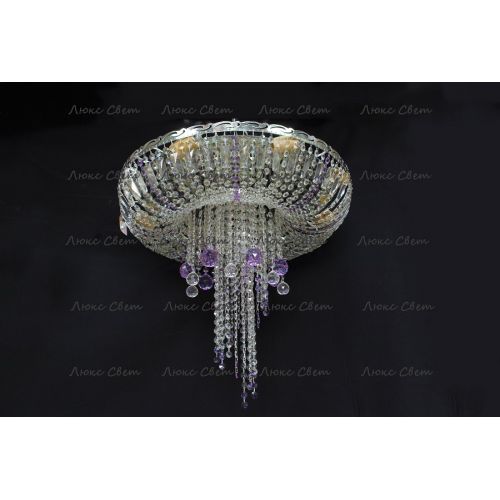 Люстра Анжелика 1 шар 40 мм фиолетовая в Сочи Гусь Хрустальный