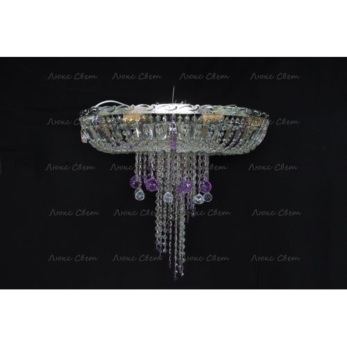 Люстра Анжелика 1 шар 40 мм фиолетовая в Сочи Гусь Хрустальный