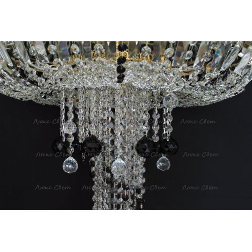 Люстра Анжелика 1 шар 40 мм черная в Сочи Гусь Хрустальный