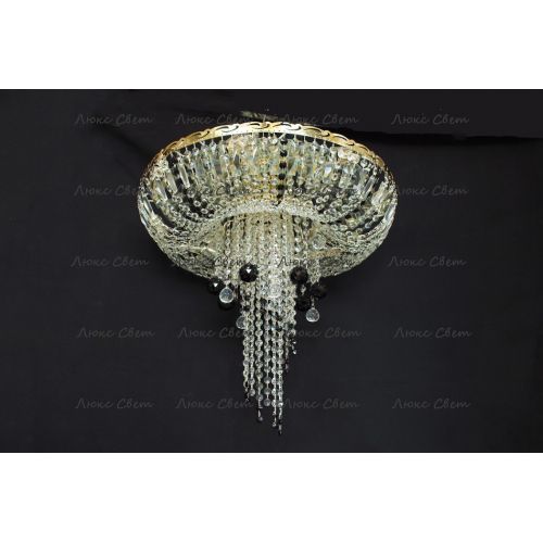 Люстра Анжелика 1 шар 40 мм черная в Сочи Гусь Хрустальный