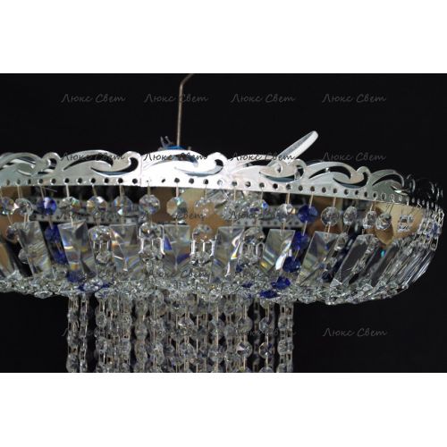 Люстра Анжелика 1 шар 40 синяя в Сочи Гусь Хрустальный