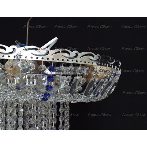 Люстра Анжелика 1 шар 40 синяя в Сочи Гусь Хрустальный