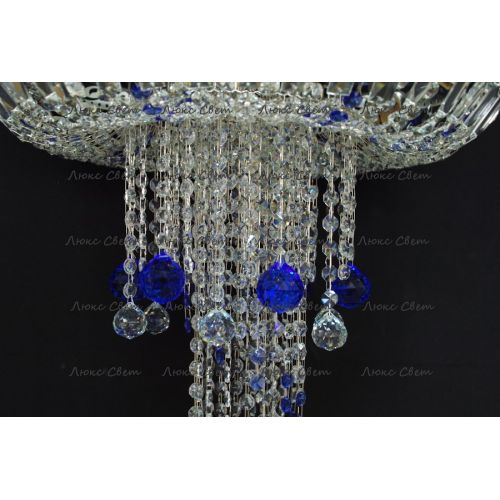 Люстра Анжелика 1 шар 40 синяя в Сочи Гусь Хрустальный
