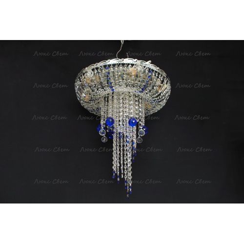 Люстра Анжелика 1 шар 40 синяя в Сочи Гусь Хрустальный