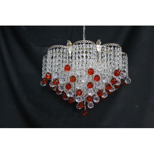 Люстра Ромашка Крона цветная в Сочи Гусь Хрустальный