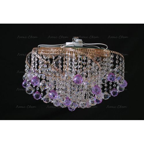 Люстра Космос шар 40 мм фиолетовая в Сочи Гусь Хрустальный